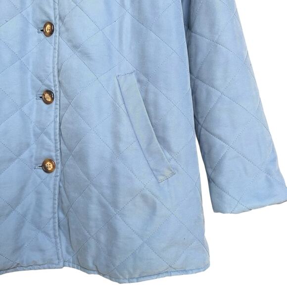 Orvis Quilted Button Front Jacket Size S, Light Blue - Picture 8 of 11